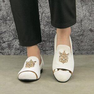 Men's Classy Fashion Classic Faux Leather Loafers and Weeding Dress Shoes